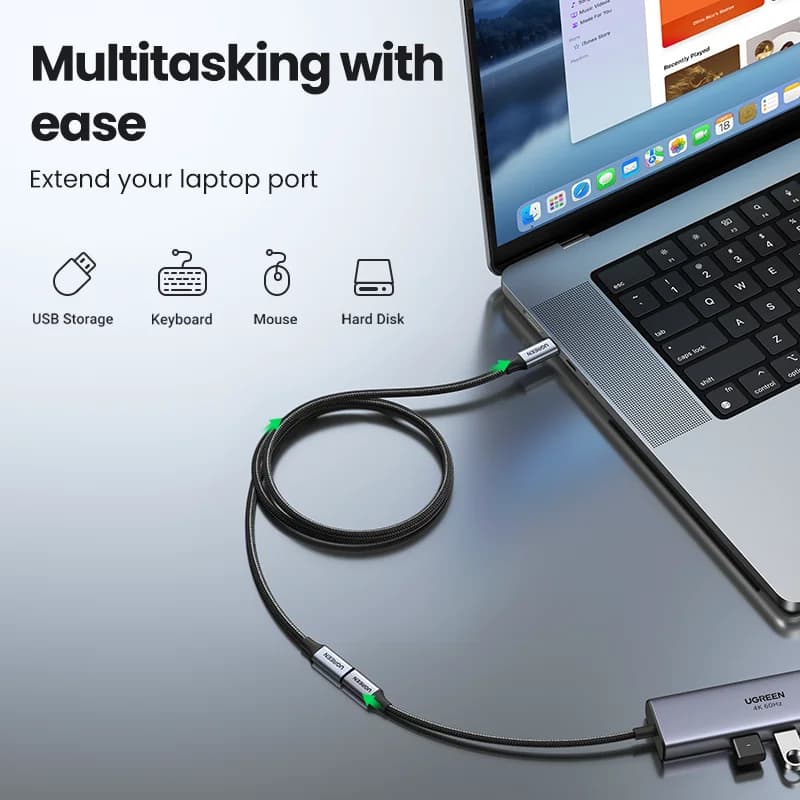 USB-C延長ケーブル