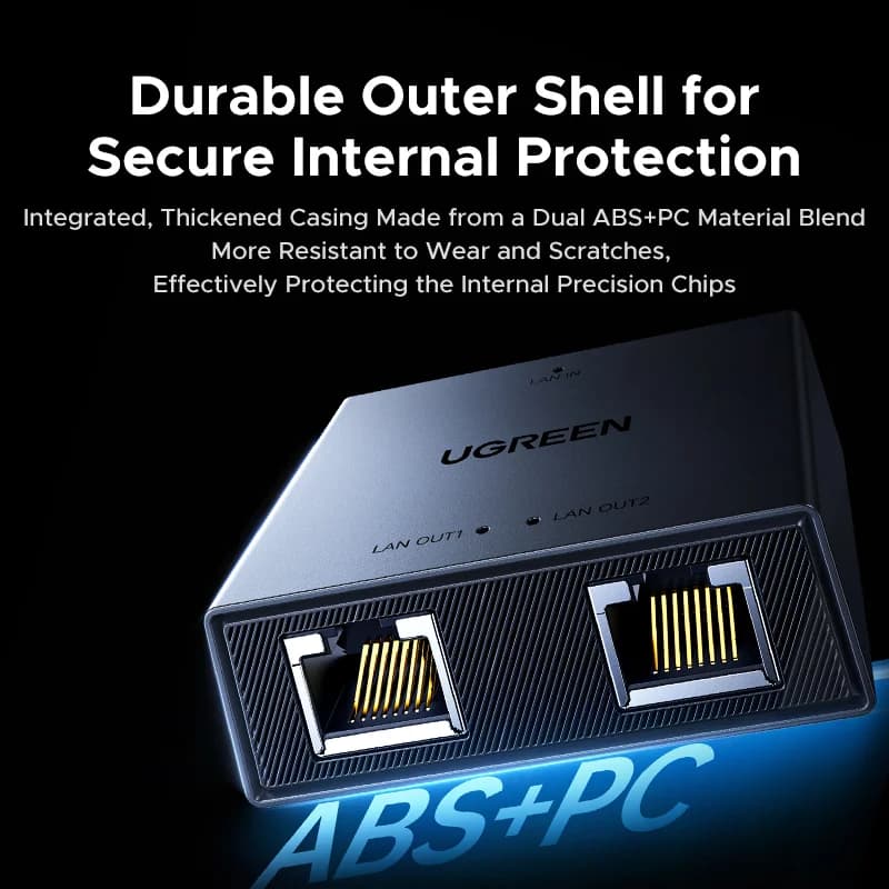 RJ45イーサネットネットワークスプリッター 1入力2出力