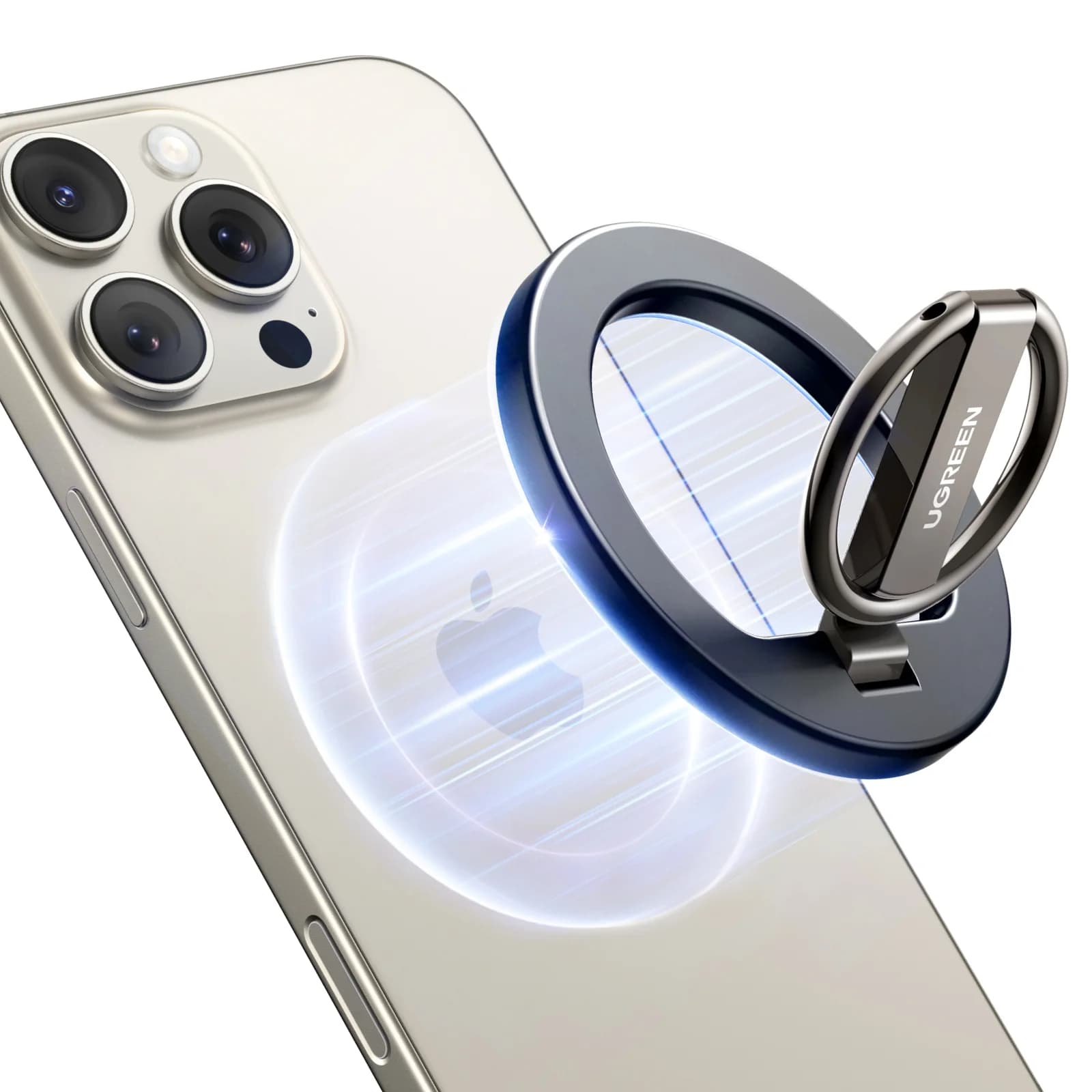 マグネット式スマホリングホルダー 360°回転スタンド