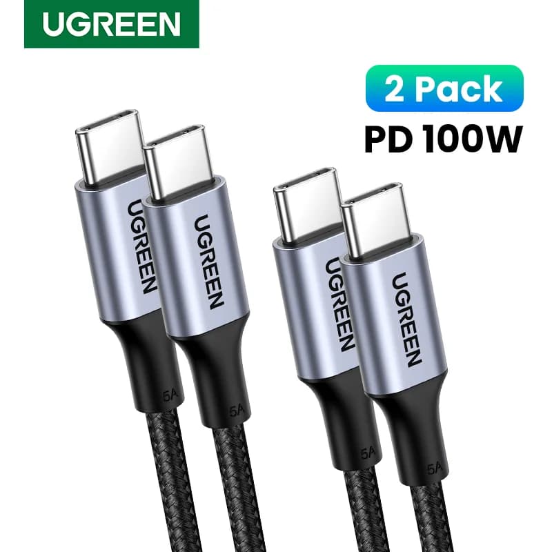 100W USB-C to USB-C PDケーブル 2本セット