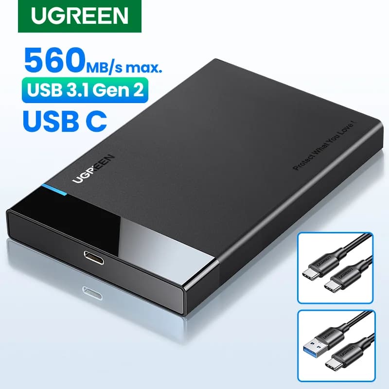 2.5インチ SATA to USB 3.0 ハードドライブエンクロージャー