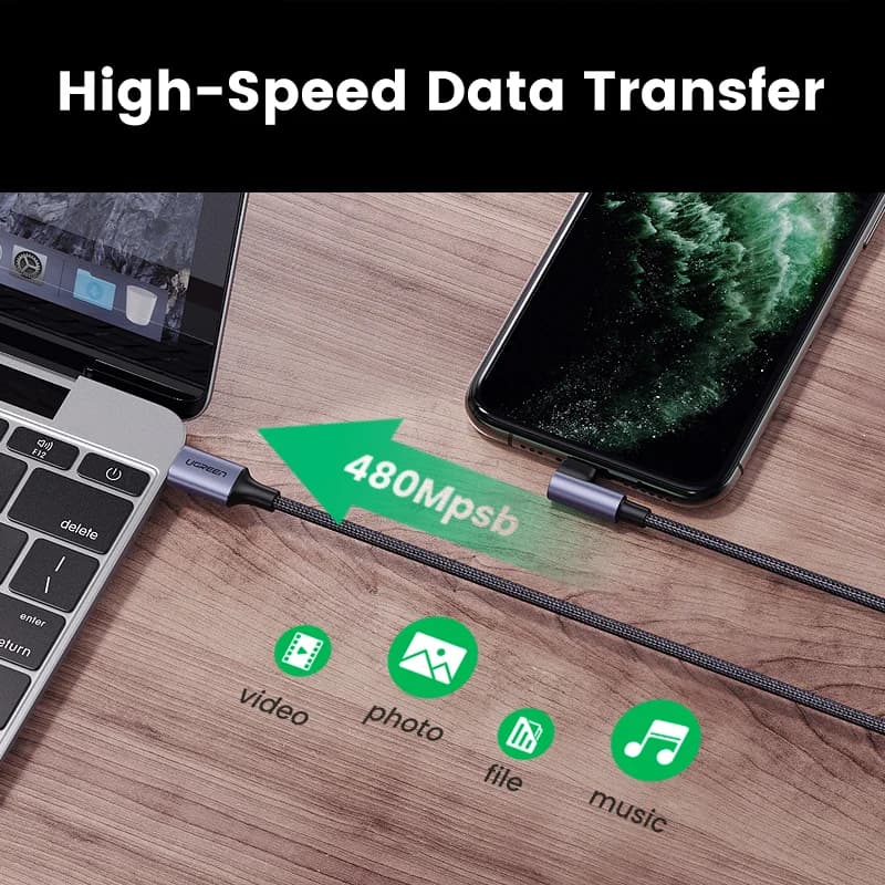 MFi認証 USB-C to Lightning ケーブル PD20W 高速充電対応