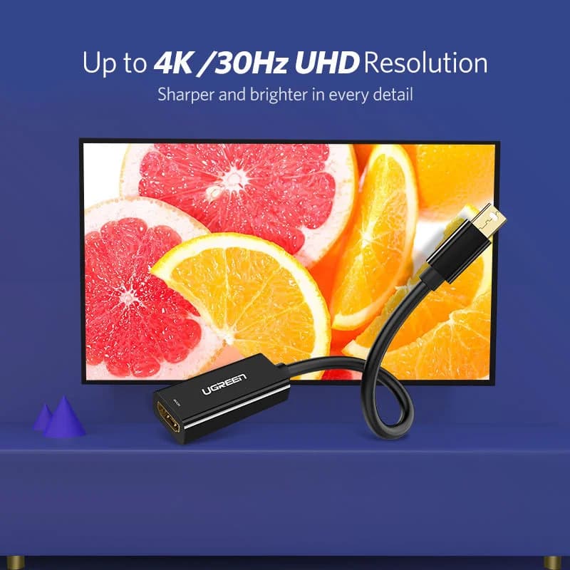 Mini DisplayPortからHDMIへのアダプター変換ケーブル