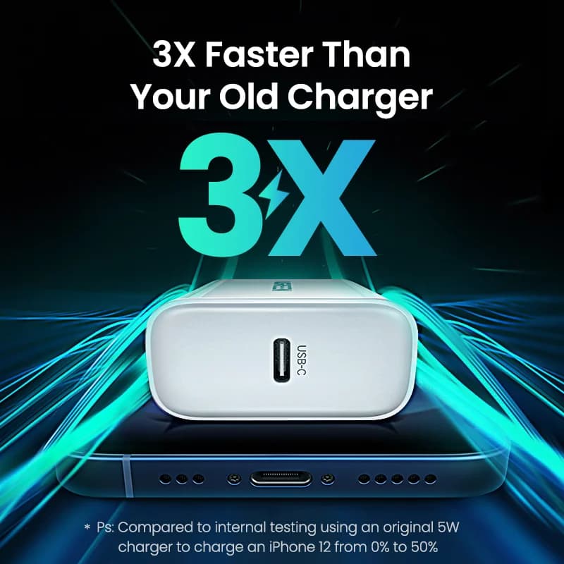 20W USB-C 壁充電器、QC4.0 PD対応