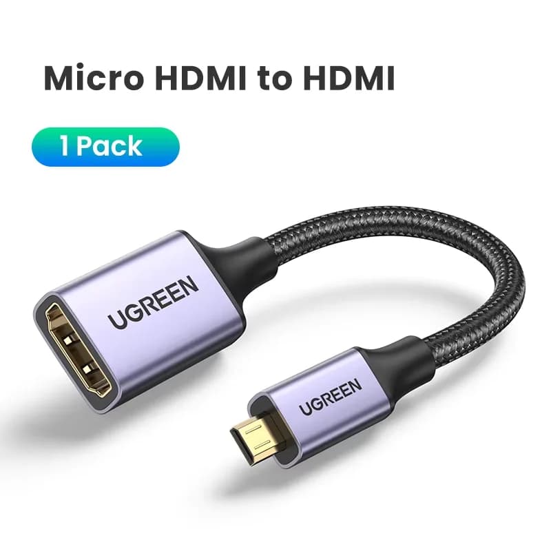 Micro HDMI to HDMI アダプターケーブル 4K