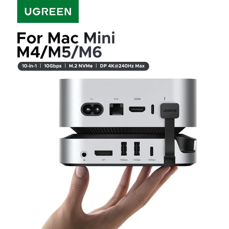 Mac Mini用ドッキングステーション M.2 SSDスロット & 4K DP搭載