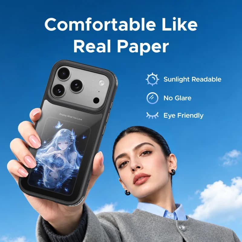E-Inkスクリーン搭載 iPhone Pro Max用 マグネットケース