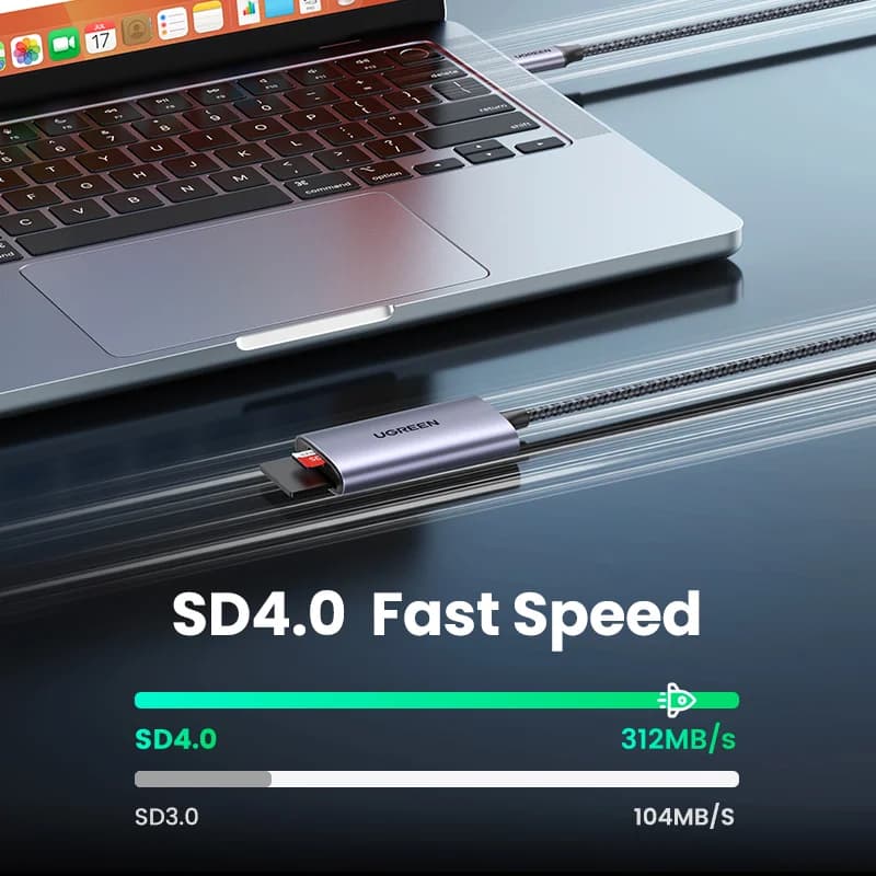 USB-C SD/microSDカードリーダー 312MB/s