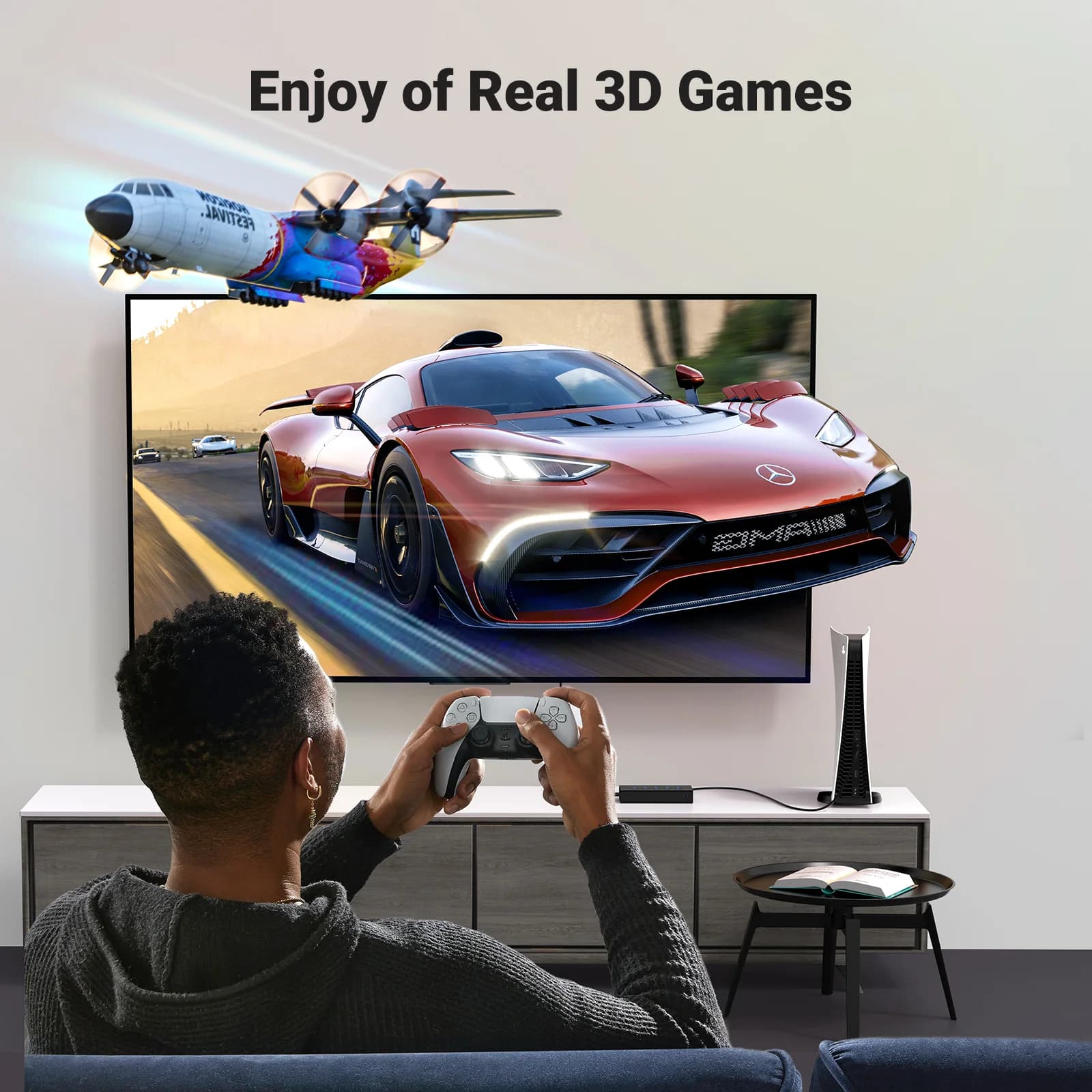 リモコン付き 5ポート 4K HDMIスイッチャー