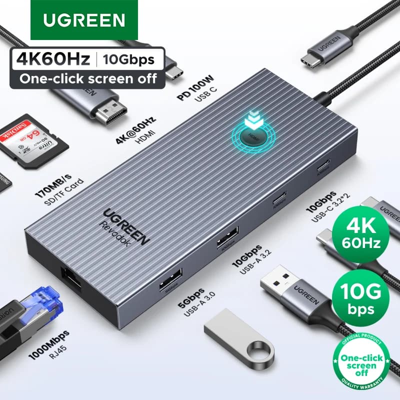 USB-Cハブ 4K HDMI/イーサネット/100W PD対応