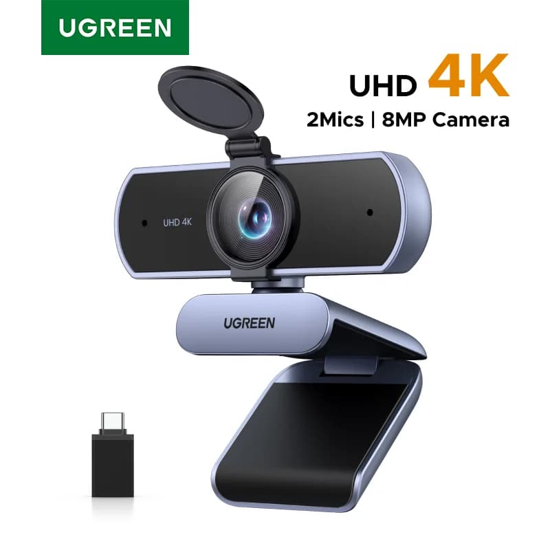 4K Webカメラ, 8MP, オートフォーカス, デュアルマイク