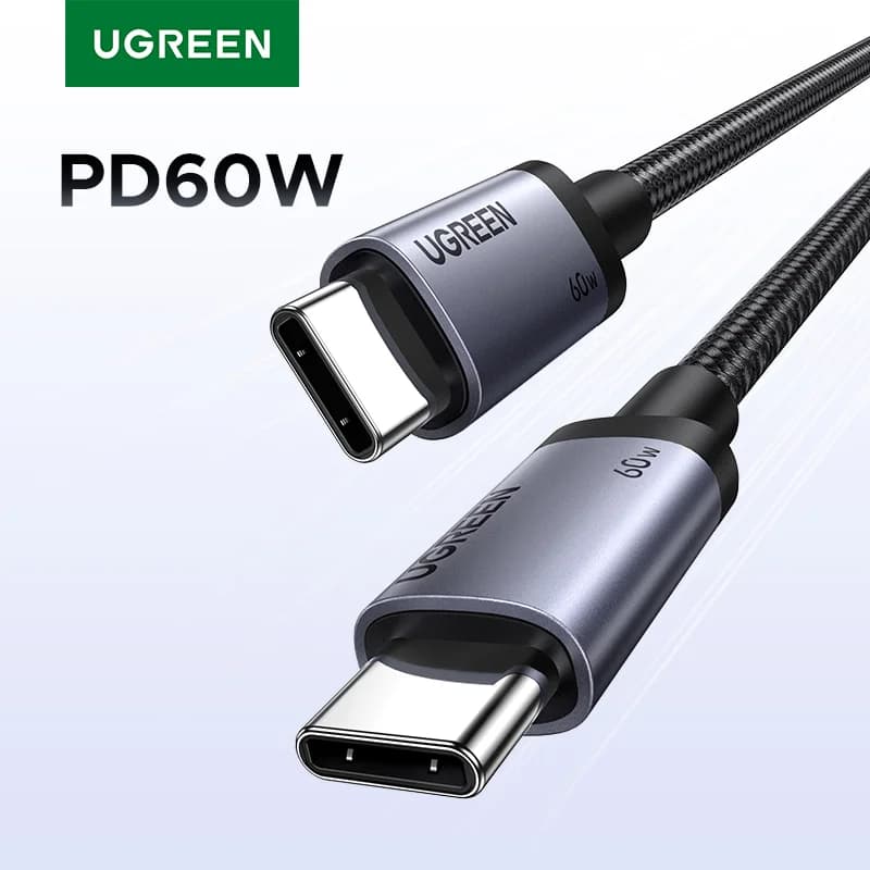 USB-C to USB-C ケーブル、60W PD高速充電