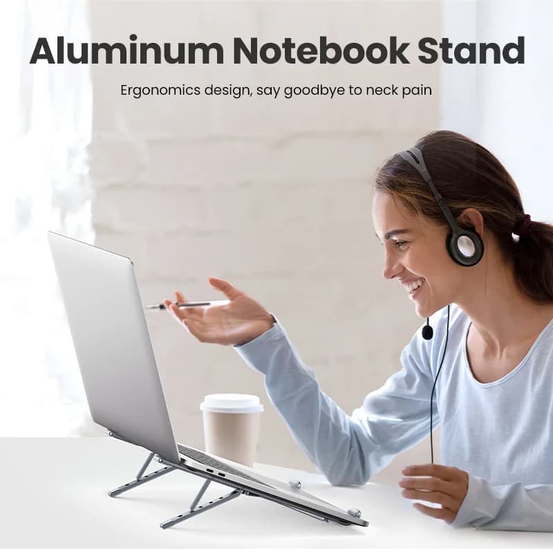 折りたたみ式アルミ製ノートPCスタンド（MacBook対応）
