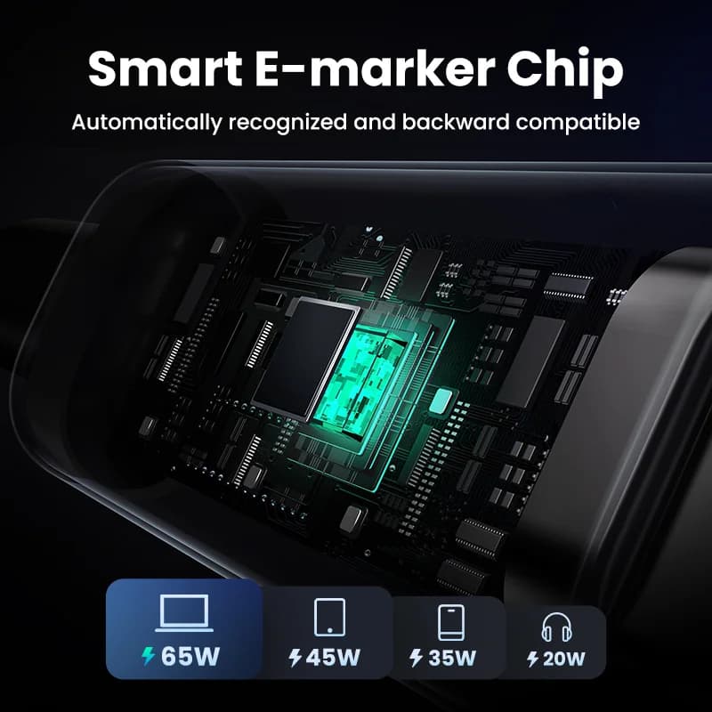 USB-C to USB-C ケーブル, 100W PD, 0.5-3m