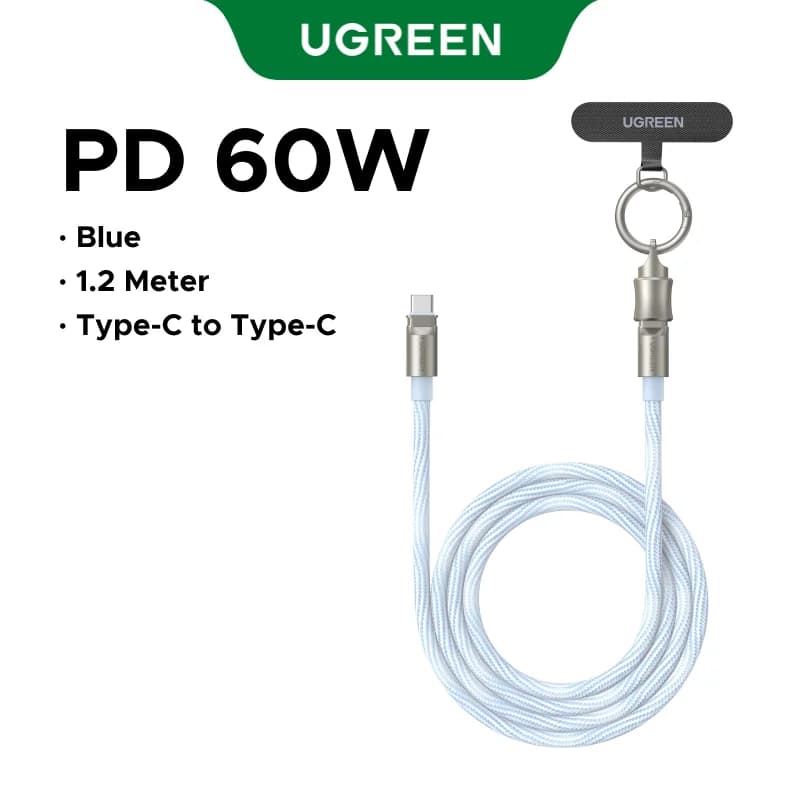 PD60W USB-C ランヤード充電ケーブル