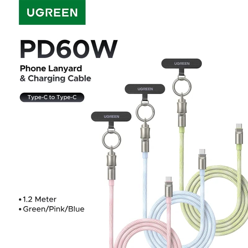PD60W USB-C ランヤード充電ケーブル