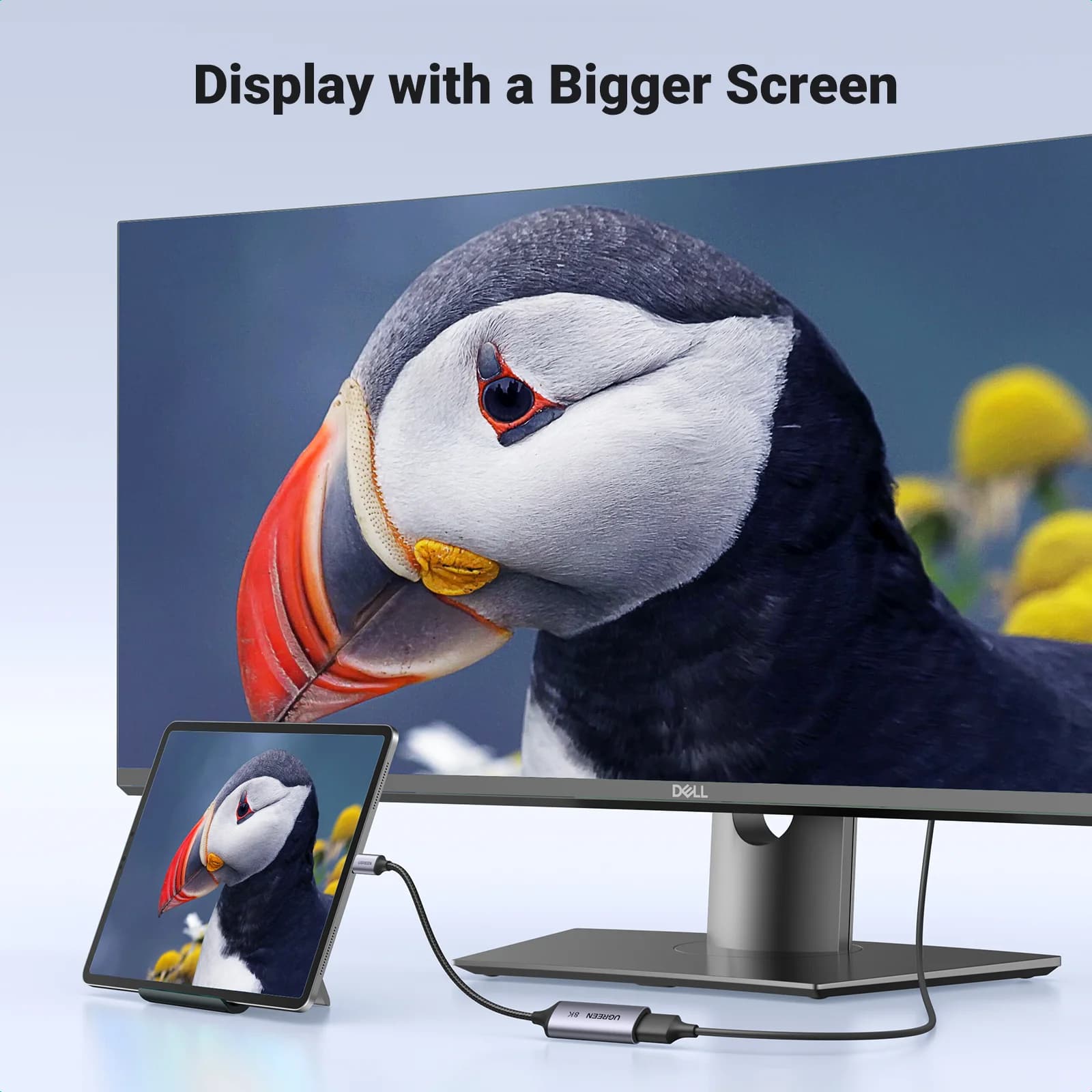USB-Cから8K DisplayPort 1.4 アダプターケーブル
