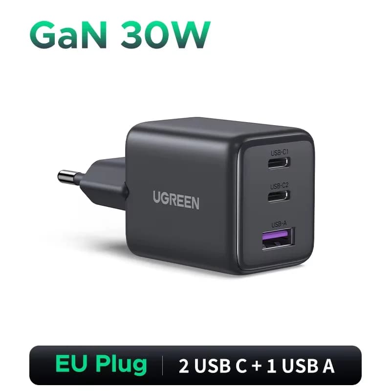 45W GaN USB-C 壁面充電器, EUプラグ