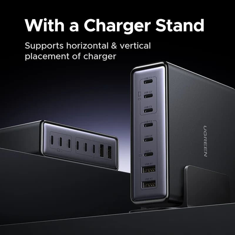 200W 8-in-1 GaN デスクトップ充電ステーション