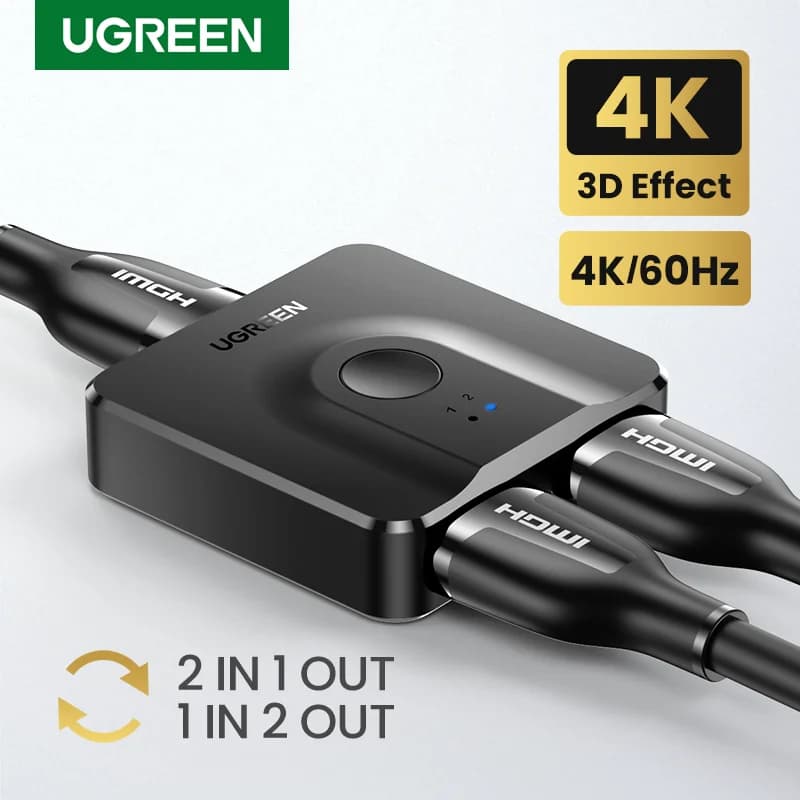 双方向 4K HDMI スプリッター & スイッチャー