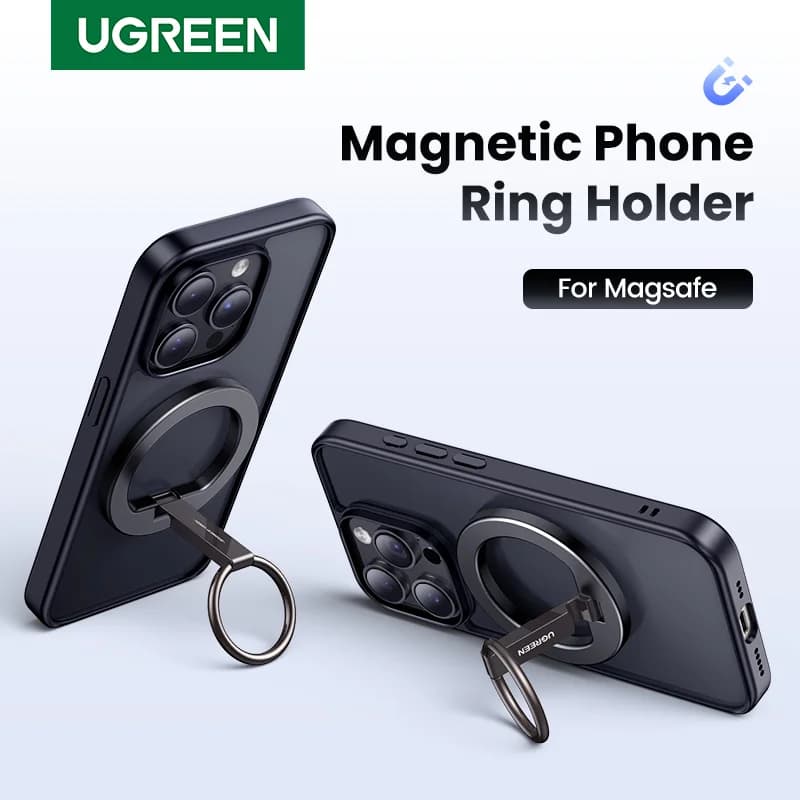 マグネット式スマホリングホルダー 360°回転スタンド