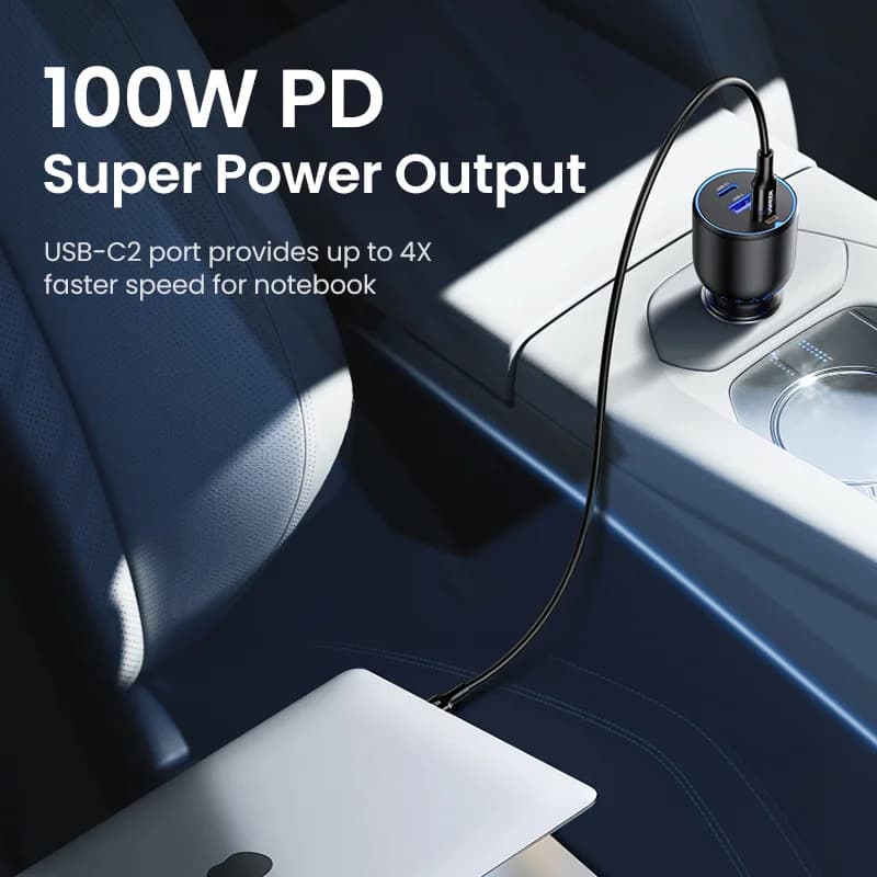 130W デュアルUSB-Cカーチャージャー