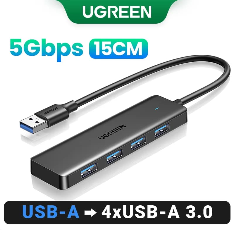 4ポート USB 3.0 & USB-C ハブ