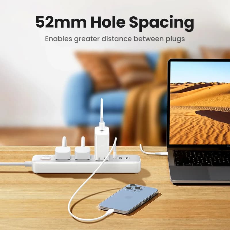 UKプラグ付き 30W デスクトップ充電タップ